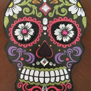 Colorful Sugar Skull Wall Decor